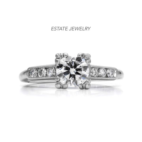 Estate Platinum 0.79ctw H-I/VS1 Diamond Size 5.75 Raleigh Diamond Fine Jewelry Raleigh, NC