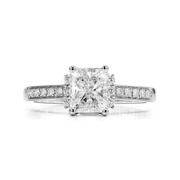 14K White Gold 1.16ctw H/SI1 Radiant Diamond Ring Raleigh Diamond Fine Jewelry Raleigh, NC