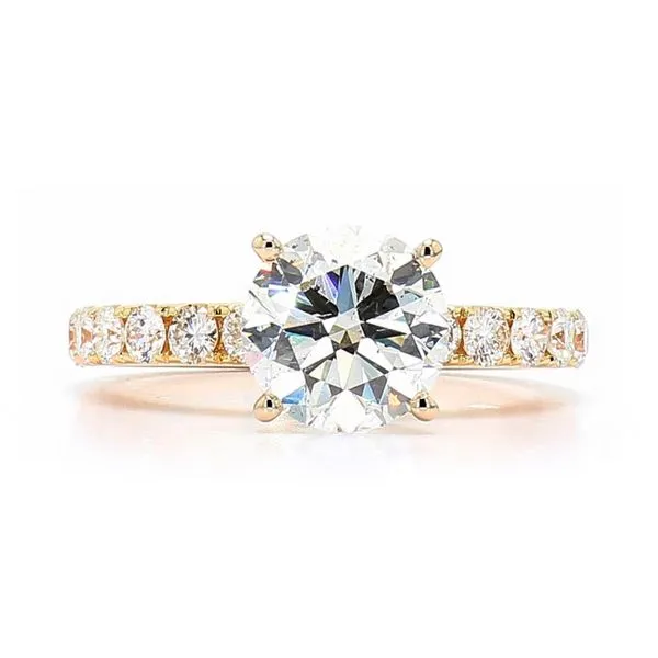 18K Yellow Gold 2.74ctw I/SI2 RBC GIA Diamond Engagement Ring Size 6.25 Raleigh Diamond Fine Jewelry Raleigh, NC