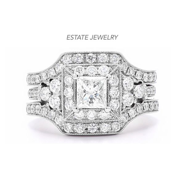 Estate Neil Lane 14K White Gold 2.75ctw Princess Diamond Raleigh Diamond Fine Jewelry Raleigh, NC