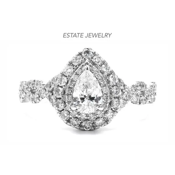 Estate Neil Lane 14K White Gold 1.15ctw Pear Diamond Raleigh Diamond Fine Jewelry Raleigh, NC