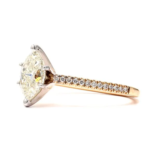 14K Yellow Gold 1.40ctw K/I1 Marquise Natural Diamond Engagement Ring - Size 6.5 Image 2 Raleigh Diamond Fine Jewelry Raleigh, NC
