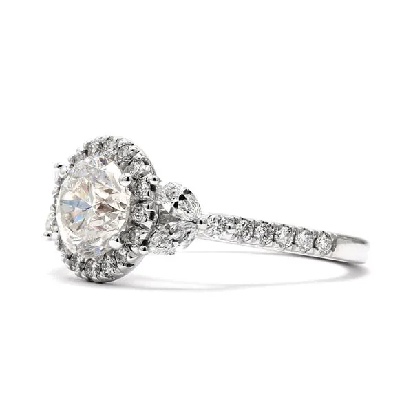 14K White Gold 2.44ctw H/I2 RBC GIA Diamond Ring Image 2 Raleigh Diamond Fine Jewelry Raleigh, NC