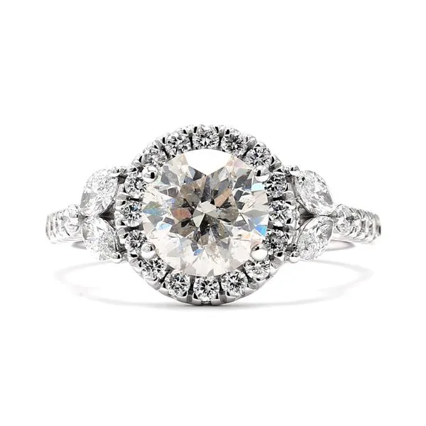 14K White Gold 2.44ctw H/I2 RBC GIA Diamond Ring Raleigh Diamond Fine Jewelry Raleigh, NC