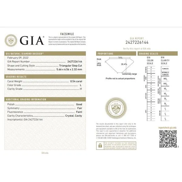 14K Yellow Gold 1.58ctw L/VS2 2-Stone RBC Diamond Engagement Ring Size 6 Image 5 Raleigh Diamond Fine Jewelry Raleigh, NC