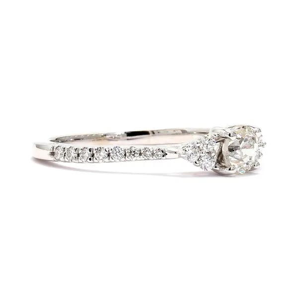 14K White Gold 0.65ctw J/I1 Vintage Diamond Image 3 Raleigh Diamond Fine Jewelry Raleigh, NC