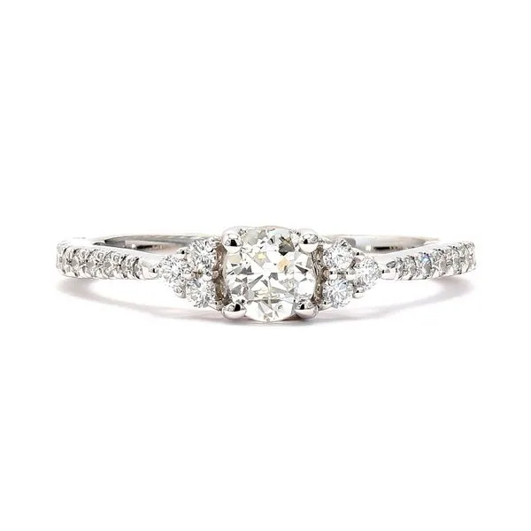 14K White Gold 0.65ctw J/I1 Vintage Diamond Raleigh Diamond Fine Jewelry Raleigh, NC