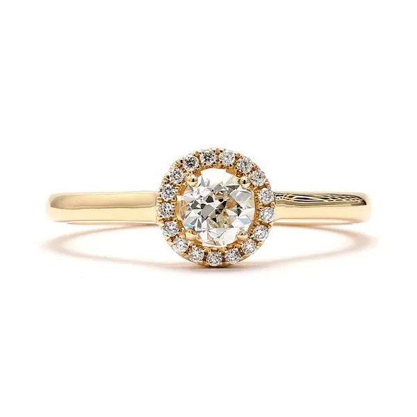 14K Yellow Gold 0.84ctw Antique Old Euro Diamond Ring Raleigh Diamond Fine Jewelry Raleigh, NC