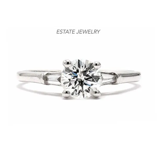 Estate Tolkowsky 14K White Gold 0.94ctw G/SI 3-Stone Diamond Raleigh Diamond Fine Jewelry Raleigh, NC
