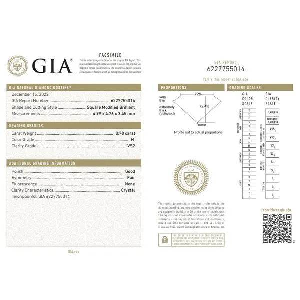 14K White Gold 1.30ctw H/VS2 Princess Double Halo Diamond Ring Image 2 Raleigh Diamond Fine Jewelry Raleigh, NC
