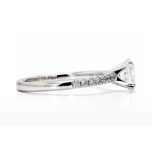 14K Whte Gold 1.25ctw Oval Diamond Engagement Ring Image 2 Raleigh Diamond Fine Jewelry Raleigh, NC