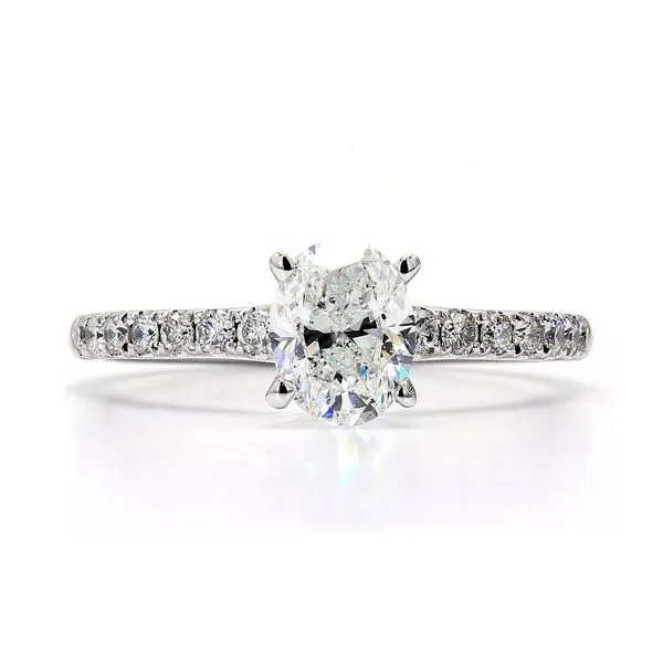 14K Whte Gold 1.25ctw Oval Diamond Engagement Ring Raleigh Diamond Fine Jewelry Raleigh, NC