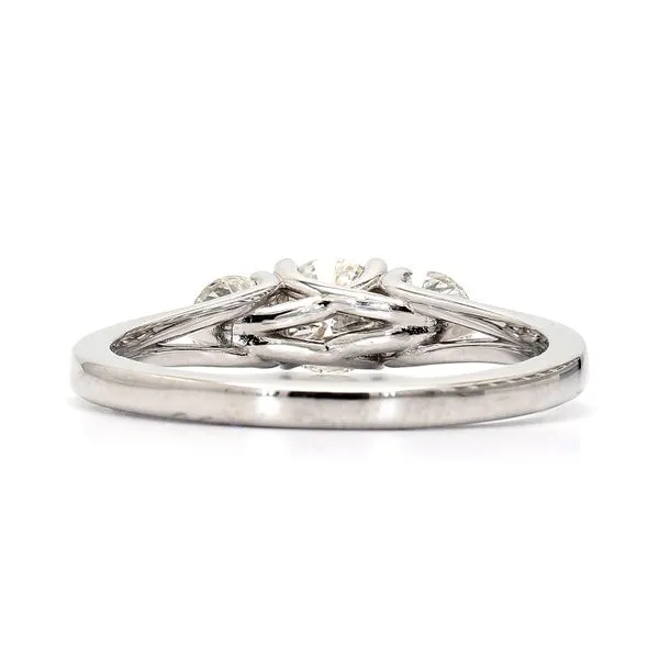 14K White Gold 0.96ctw H/SI2 Three RBC Diamonds Image 3 Raleigh Diamond Fine Jewelry Raleigh, NC