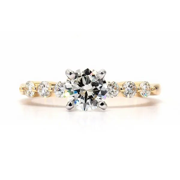 14K Yellow Gold 1.05ctw I/VS1 RBC Single Prong Shank GIA Diamond Ring Raleigh Diamond Fine Jewelry Raleigh, NC