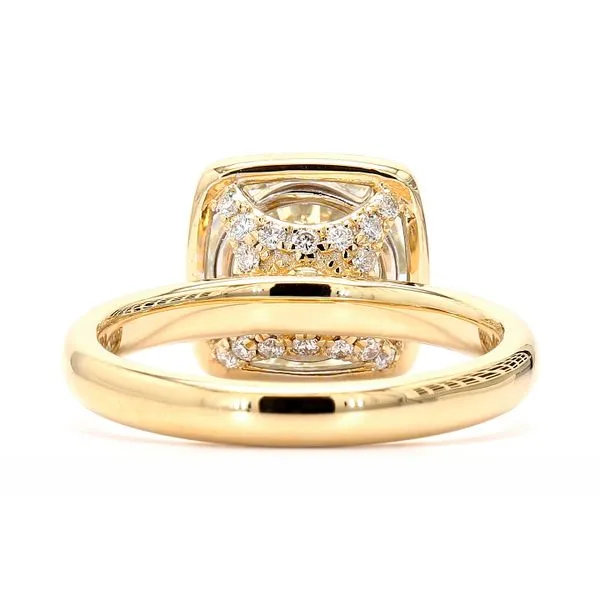 18K Yellow Gold 3.27ctw N/SI1 RBC Vintage GIA Diamond Engagement Ring Size 6.25 Image 3 Raleigh Diamond Fine Jewelry Raleigh, NC
