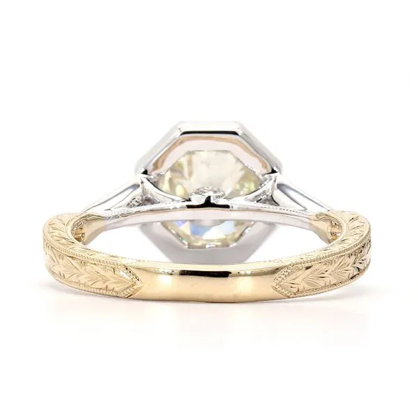 14K Whie & Yellow Gold 2.16ctw N/SI1 Old Euro GIA Diamond Ring Image 3 Raleigh Diamond Fine Jewelry Raleigh, NC