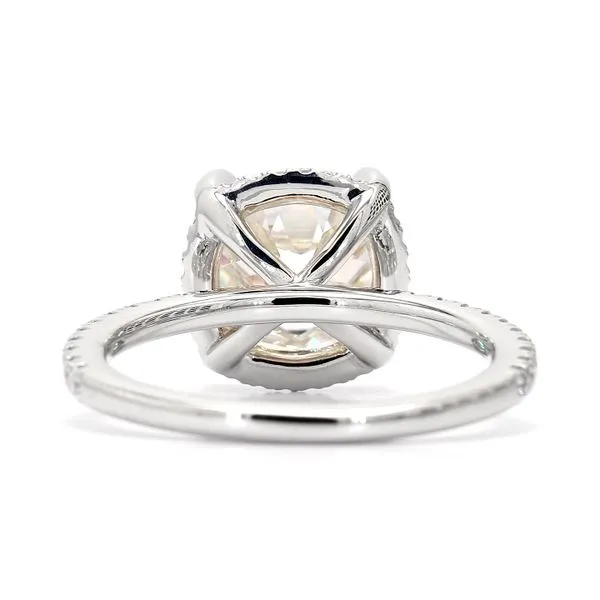 Platinum 3.74ctw J/VS2 Antique Old Mine GIA Diamond Engagement Ring Size 6.25 Image 3 Raleigh Diamond Fine Jewelry Raleigh, NC