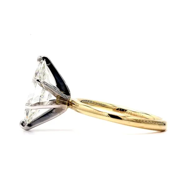 RD365 14K White & Yellow Gold 2.54ctw H/VS2XX Marquise Diamond Engagement Ring Size 6 Image 2 Raleigh Diamond Fine Jewelry Raleigh, NC