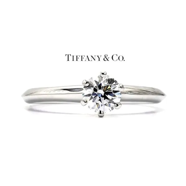 Tiffany & Co. Platinum 0.50ctw Solitaire Diamond Engagement Ring Size 6 Raleigh Diamond Fine Jewelry Raleigh, NC