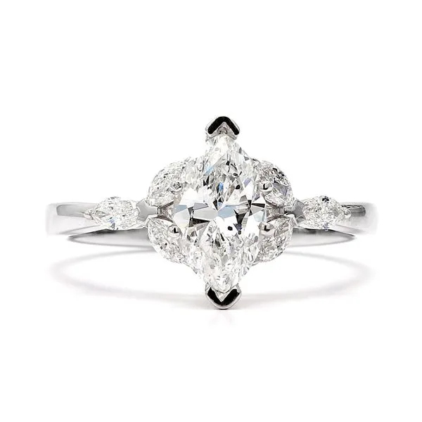 14K White Gold 1.27ctw F/SI2 Marquise GIA Certified Diamond Engagement Ring Raleigh Diamond Fine Jewelry Raleigh, NC