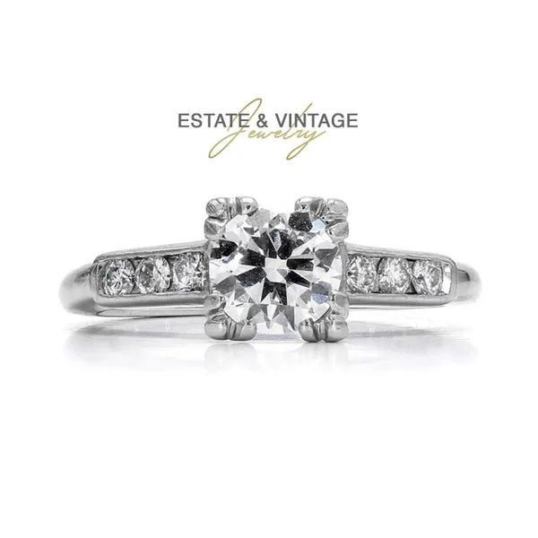Estate Platinum 0.79ctw H-I/VS1 Diamond Size 5.75 Raleigh Diamond Fine Jewelry Raleigh, NC