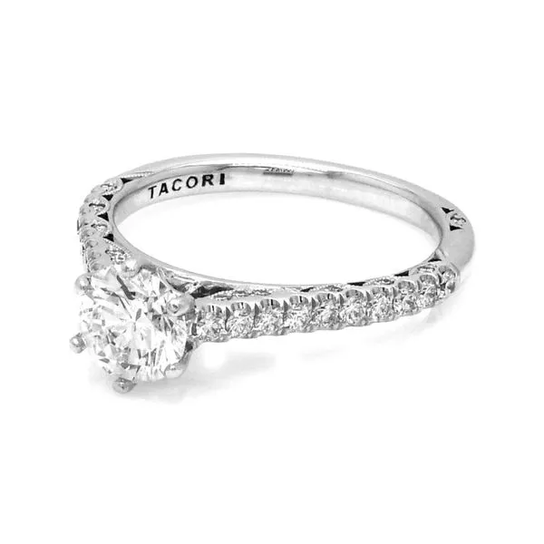 GIA Estate Tacori 18K White Gold 1.33ctw I/SI2 Diamond Engagement Ring Size 6.5 Image 2 Raleigh Diamond Fine Jewelry Raleigh, NC