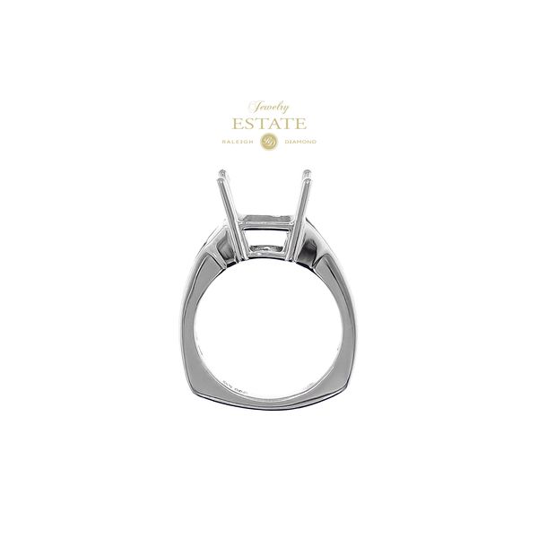 Estate Platinum F-G/VS1 Diamond Semi-mount Engagement Ring Sz 6 Image 3 Raleigh Diamond Fine Jewelry Raleigh, NC