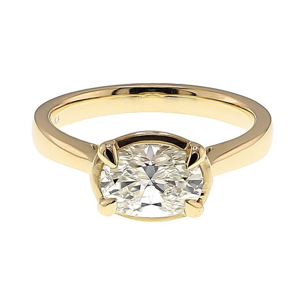 14K Yellow Gold 1.54ct  l/SI2 Diamond 8.48 x 6.28 x 4.24 Engagemnt Ring Sz 7 Raleigh Diamond Fine Jewelry Raleigh, NC