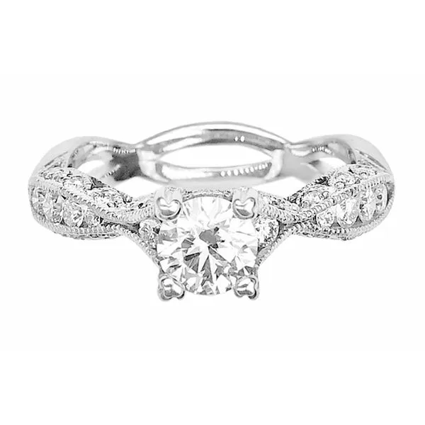 Estate Tacori Diamond Engagement Ring 18k White Gold Raleigh Diamond Fine Jewelry Raleigh, NC