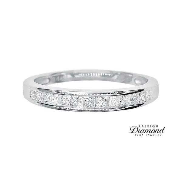 Estate 14k White Gold 1/2ctw Diamond Channel Band Raleigh Diamond Fine Jewelry Raleigh, NC