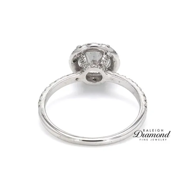 Estate 14K White Gold Engagement Ring with Diamonds Image 3 Raleigh Diamond Fine Jewelry Raleigh, NC