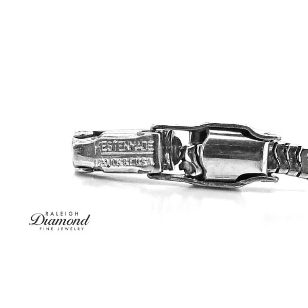 Estate 18K White Gold Vintage Diamond Bracelet 2.5ctw Image 4 Raleigh Diamond Fine Jewelry Raleigh, NC