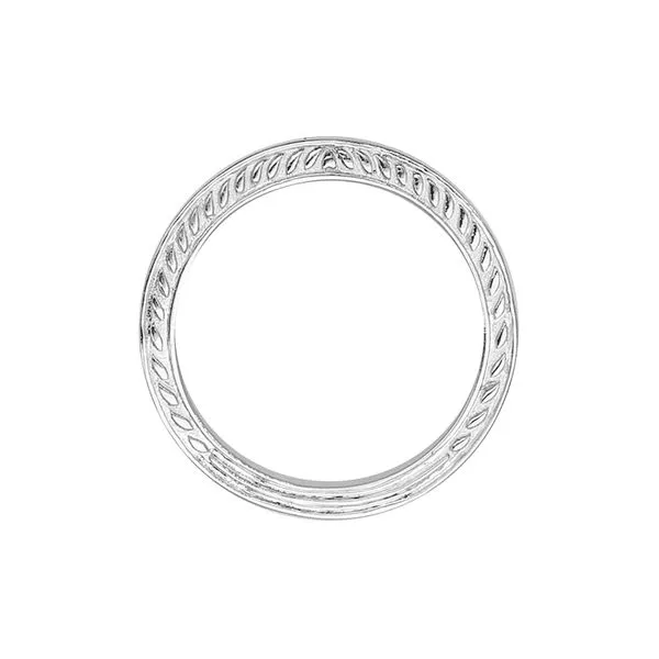 Estate 14k White Gold 3/4CTW Diamond Channel Band Image 3 Raleigh Diamond Fine Jewelry Raleigh, NC