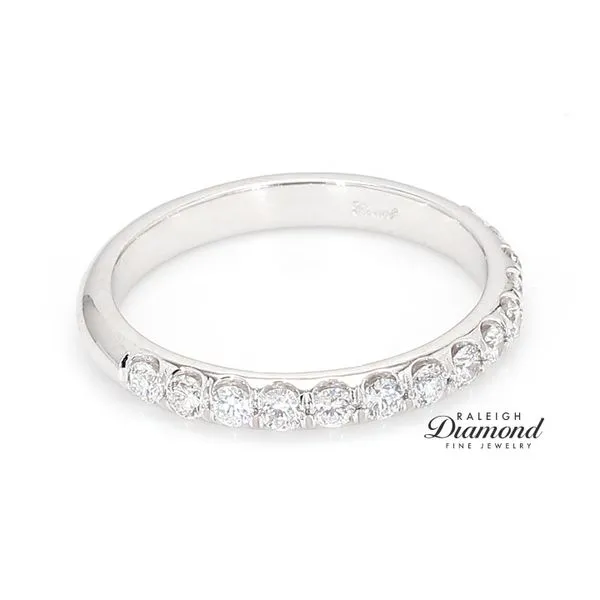 14K White Gold 0.47ctw Womens's Diamond Wedding Band Image 3 Raleigh Diamond Fine Jewelry Raleigh, NC