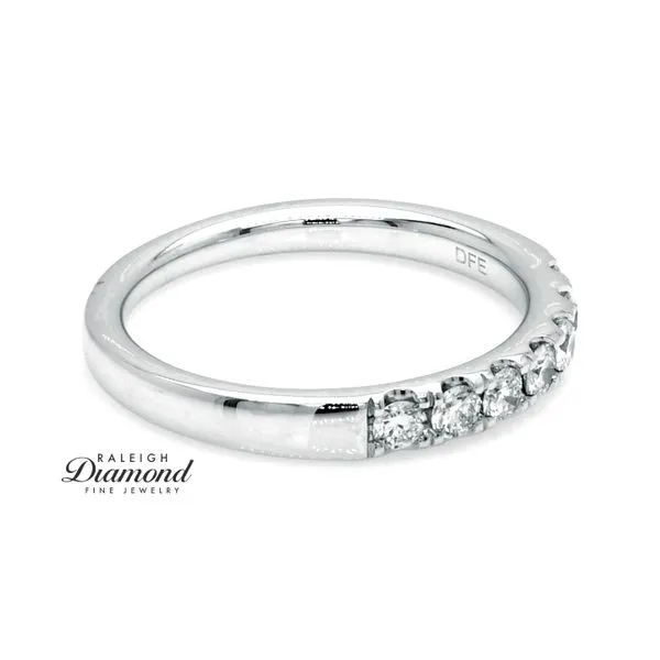 14K White Gold Seven Diamond Band 0.34ctw Image 3 Raleigh Diamond Fine Jewelry Raleigh, NC