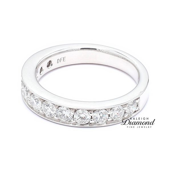 14K White Gold Channel Set Diamond Wedding Band 1.00cttw Image 2 Raleigh Diamond Fine Jewelry Raleigh, NC