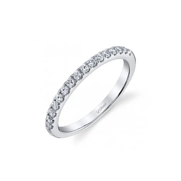 14K White Gold 0.27ctw Coast Fishtail Diamond Wedding Band Raleigh Diamond Fine Jewelry Raleigh, NC