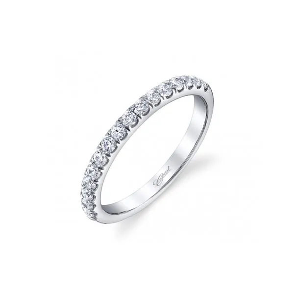 14K White Gold 0.39ctw Coast Fishtail Diamond Wedding Band Raleigh Diamond Fine Jewelry Raleigh, NC