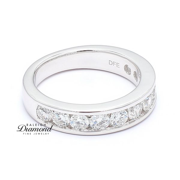 14K White Gold 1.30ctw  Channel Set Diamond Wedding Band Image 3 Raleigh Diamond Fine Jewelry Raleigh, NC