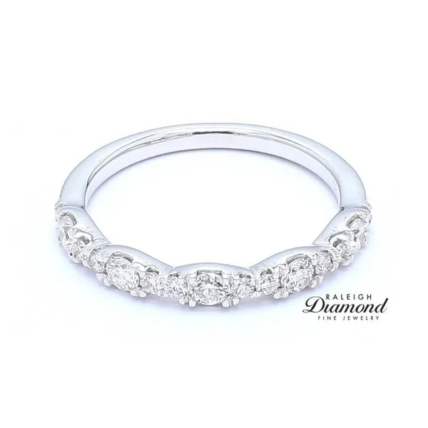 14K White Gold 0.50ctw Unique Style Diamond Wedding Band Raleigh Diamond Fine Jewelry Raleigh, NC