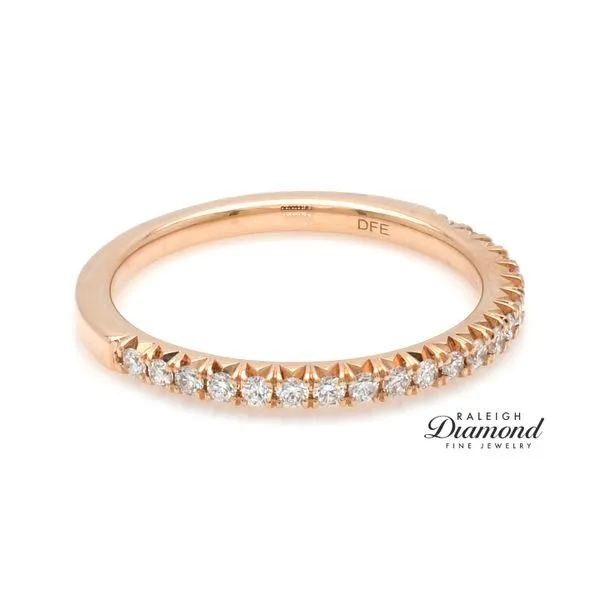 14K Rose Gold 0.25ctw Band Diamonds Image 3 Raleigh Diamond Fine Jewelry Raleigh, NC