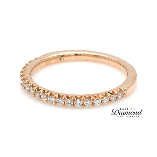 14K Rose Gold 0.25ctw Band Diamonds Raleigh Diamond Fine Jewelry Raleigh, NC