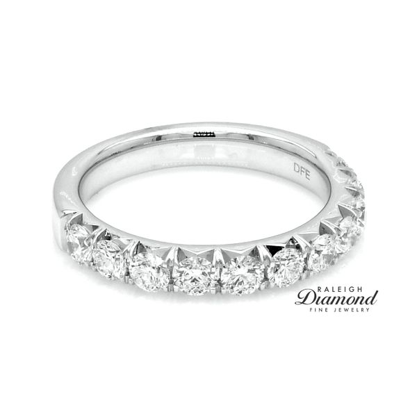 French Set Diamond Wedding Band 14k White Gold 1.00cttw Image 2 Raleigh Diamond Fine Jewelry Raleigh, NC