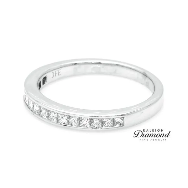 14K White Gold 0.53ctw Channel Set Diamond Wedding Band Image 2 Raleigh Diamond Fine Jewelry Raleigh, NC