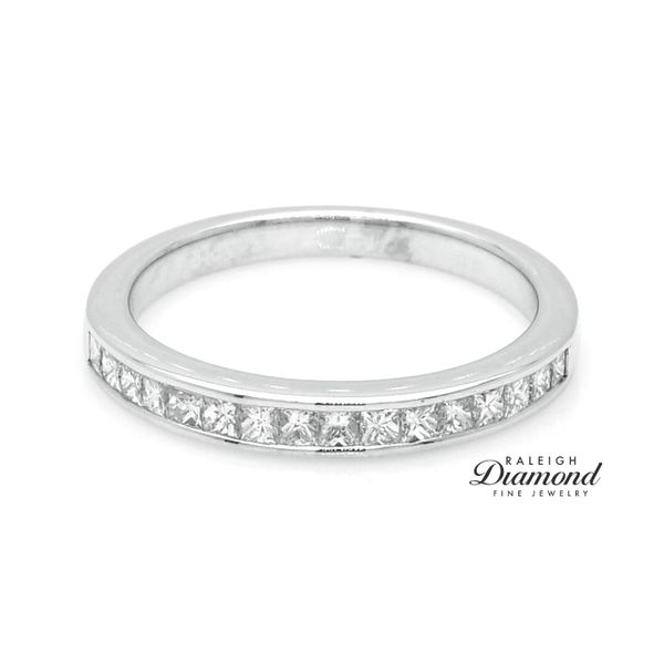 14K White Gold 0.53ctw Channel Set Diamond Wedding Band Raleigh Diamond Fine Jewelry Raleigh, NC