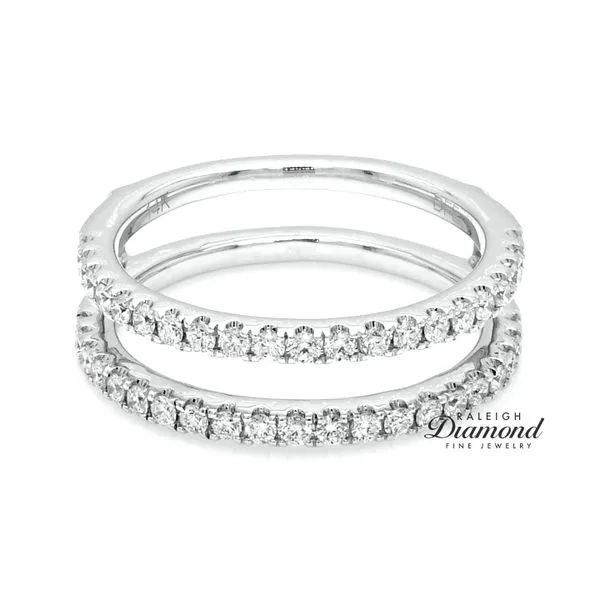 14K White Gold Jacket Style Wedding Band Diamonds 0.53 CTW Raleigh Diamond Fine Jewelry Raleigh, NC