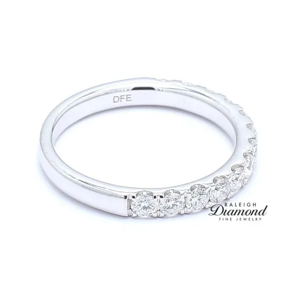 14K White Gold 0.78ctw  Classic Diamond Wedding Band Image 3 Raleigh Diamond Fine Jewelry Raleigh, NC