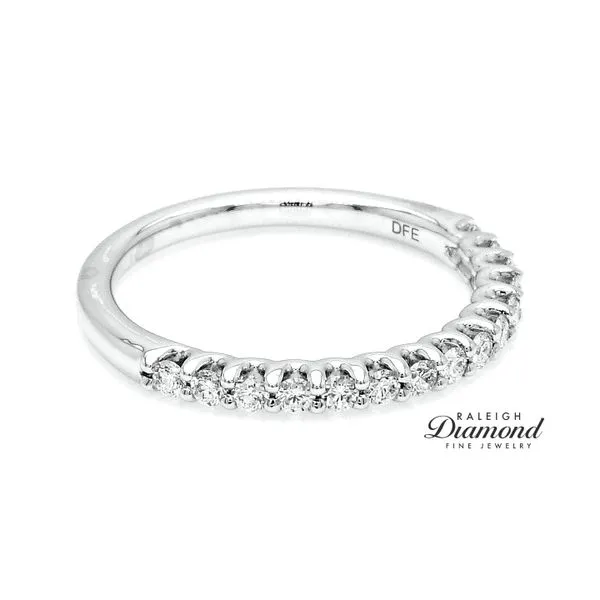 14K White Gold 0.34ctw U-Prong Diamond Wedding Band Image 3 Raleigh Diamond Fine Jewelry Raleigh, NC