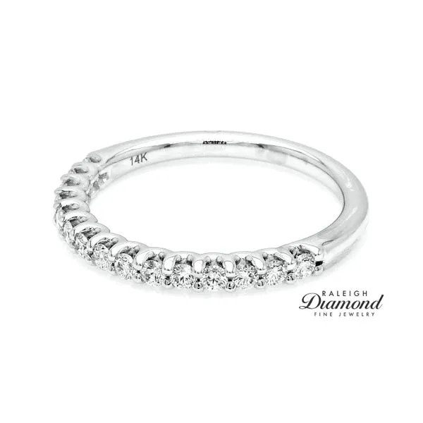 14K White Gold 0.34ctw U-Prong Diamond Wedding Band Raleigh Diamond Fine Jewelry Raleigh, NC