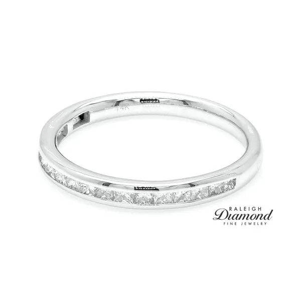 14K White Gold 0.50ctw Channel Set Diamond Wedding Band Raleigh Diamond Fine Jewelry Raleigh, NC